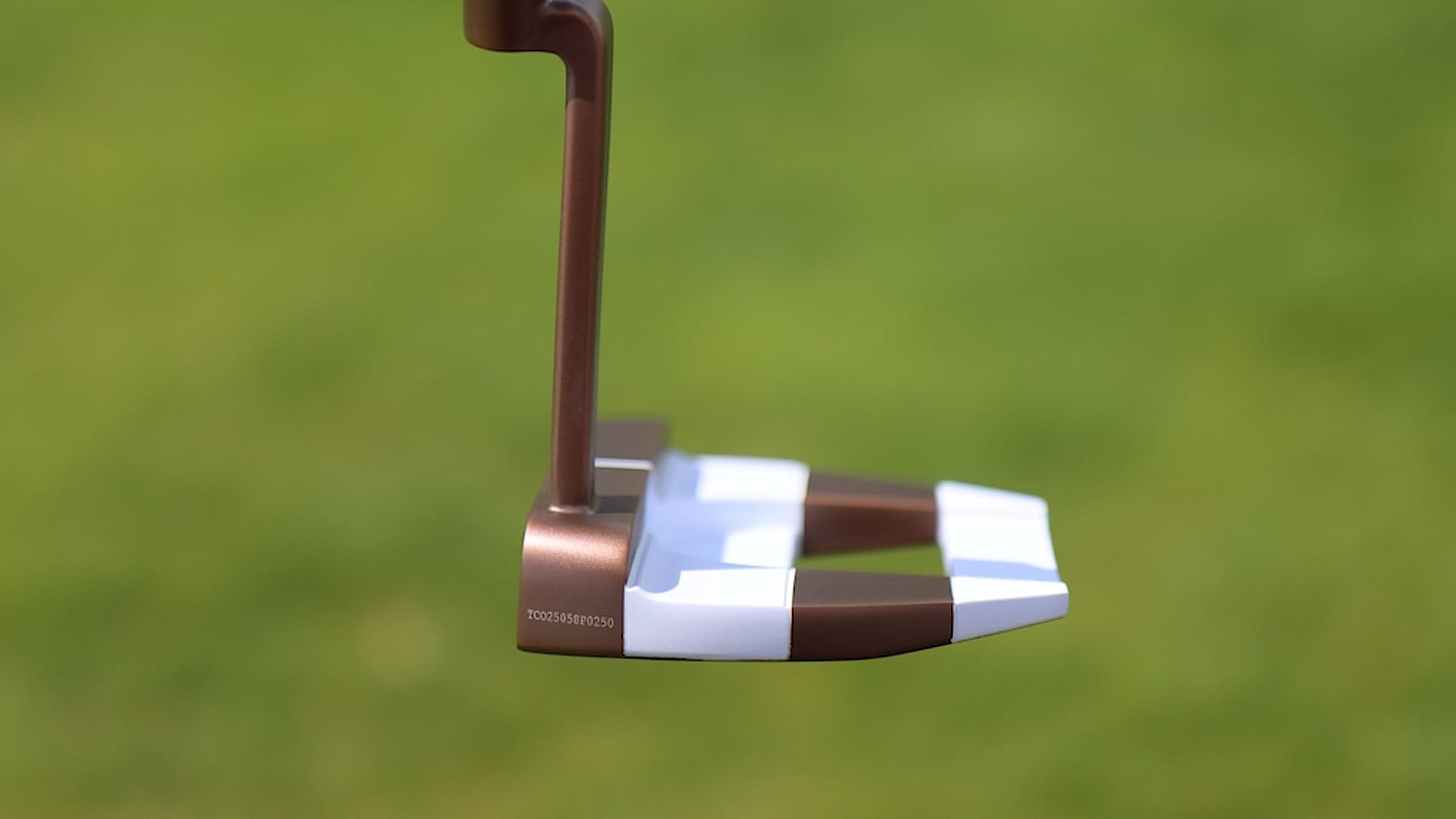 A look at the Odyssey Giraffe-Beam Jailbird putter at the Truist. (GolfWRX)