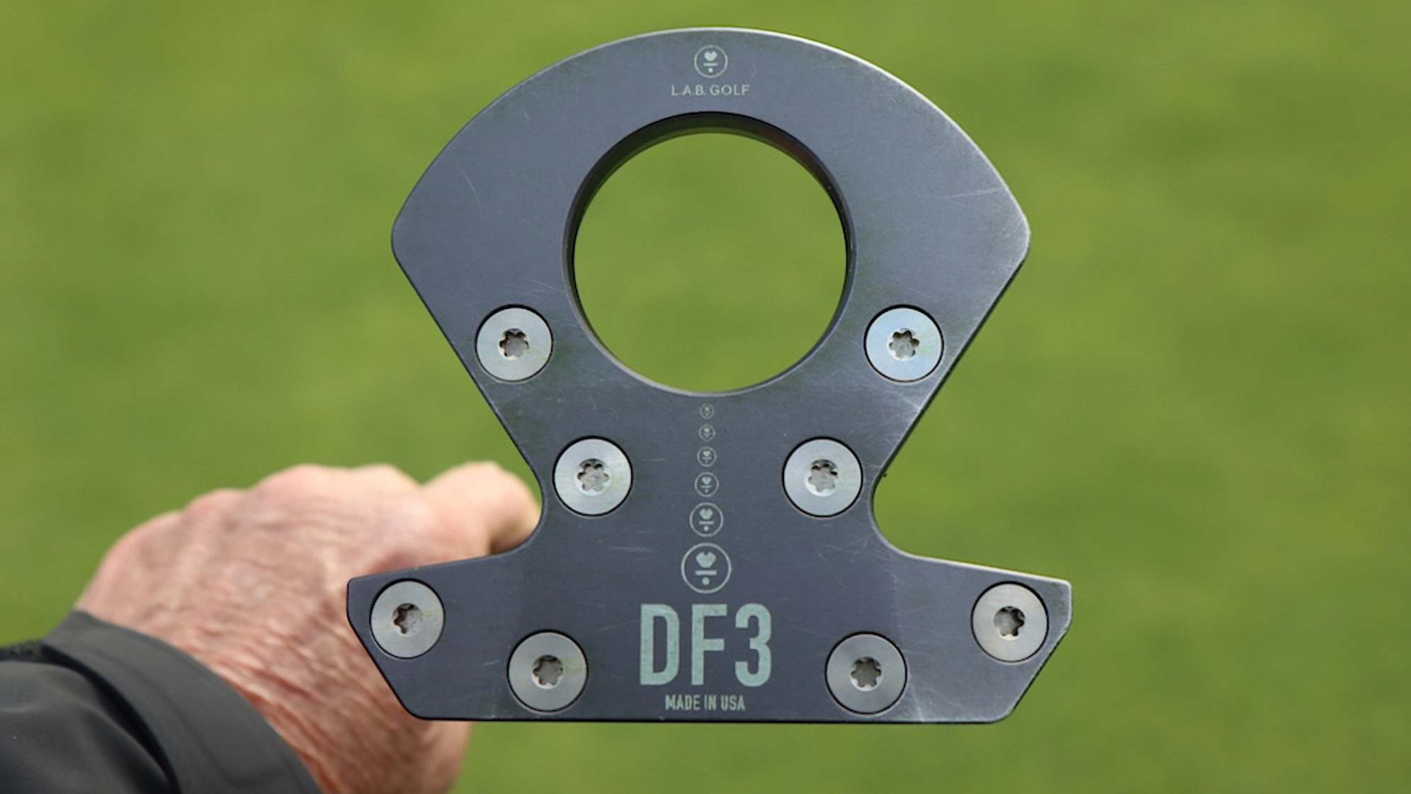 A look at J.J. Spaun's zero-torque L.A.B. putter. (Credit GolfWRX)