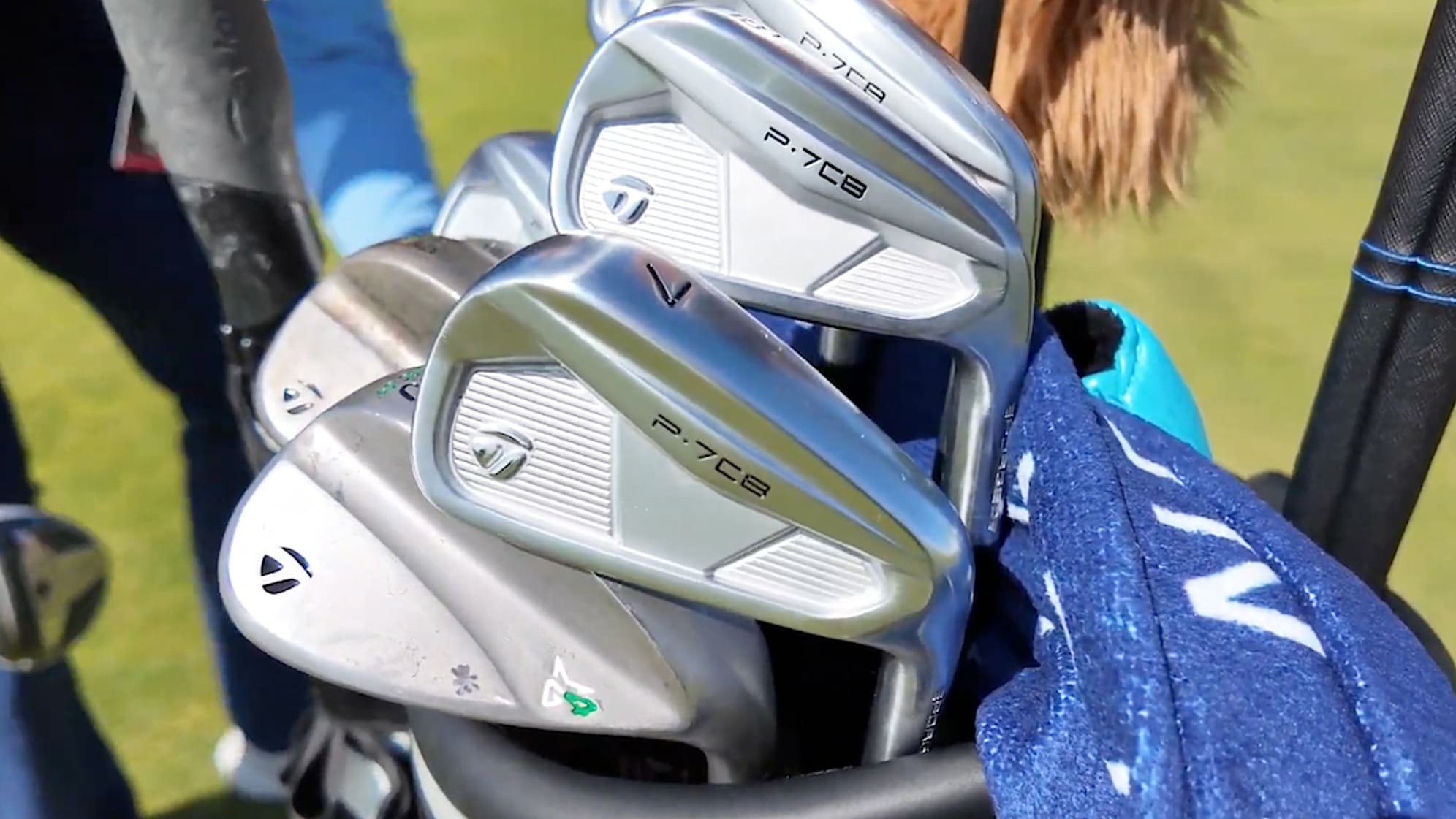 Collin Morikawa's TaylorMade P-7CB irons. (GolfWRX)