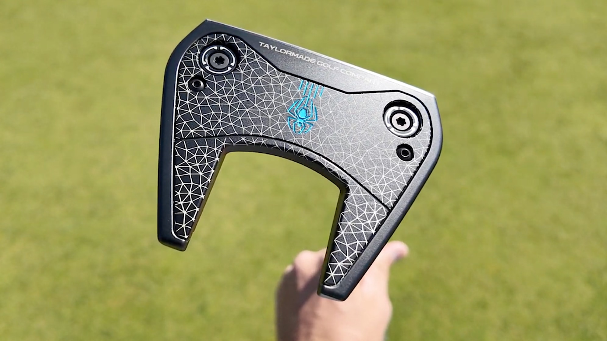 Collin Morikawa's custom TaylorMade Spider mallet. (GolfWRX)