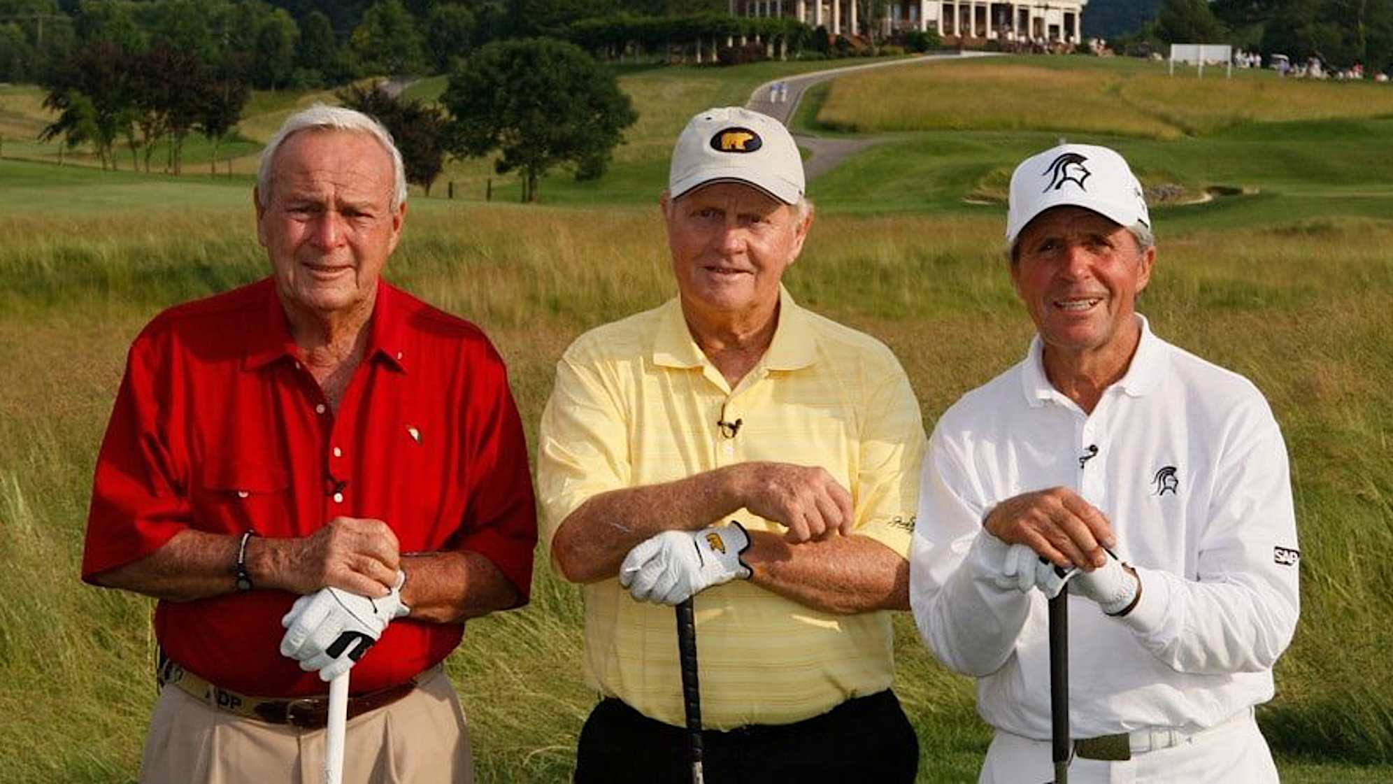 Arnold Palmer, Jack Nicklaus and Gary Player at The Olde Farm charity golf event in 2010, organized by Jim McGlothlin. (Credit The Olde Farm Golf Club)