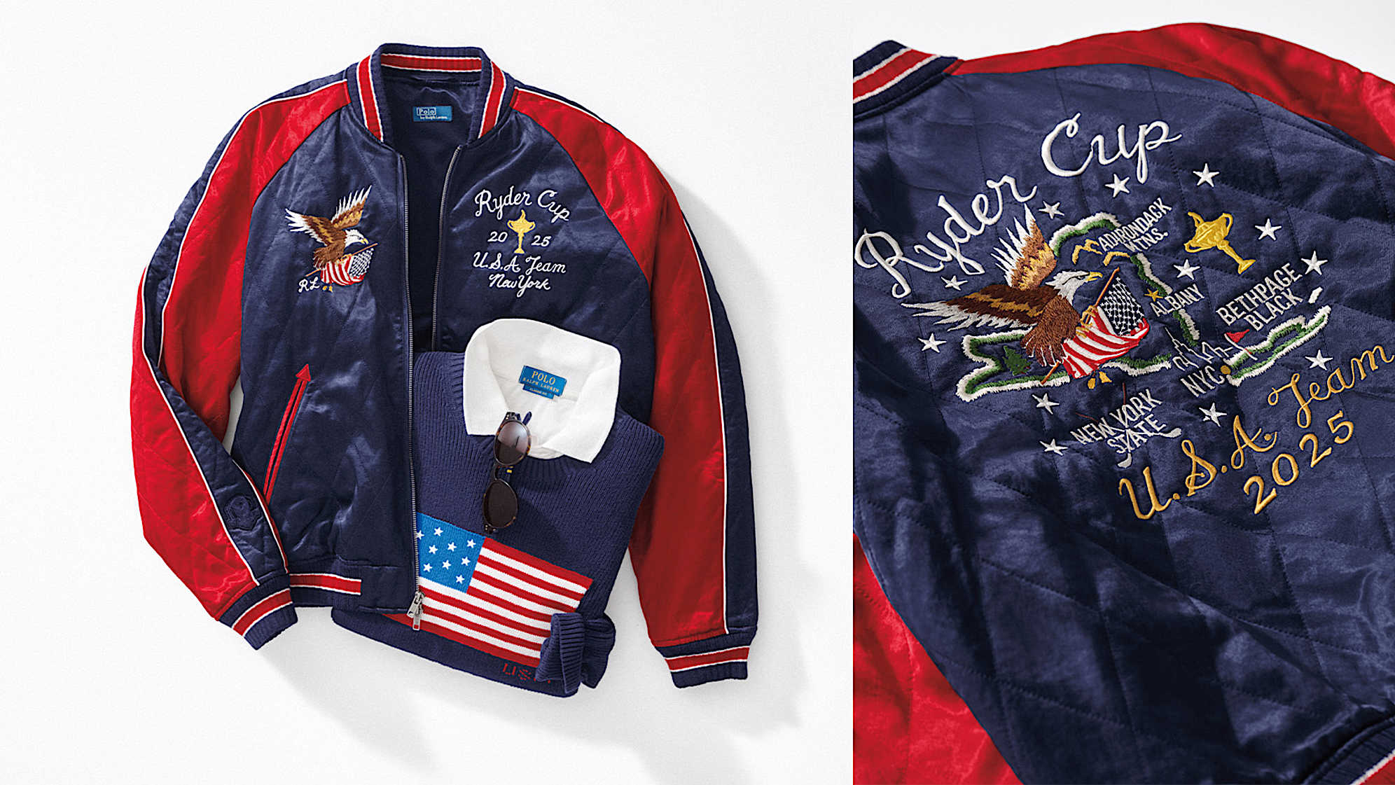 The bomber jacket from Ralph Lauren's 2025 U.S. Ryder Cup collection. (Courtesy Ralph Lauren)