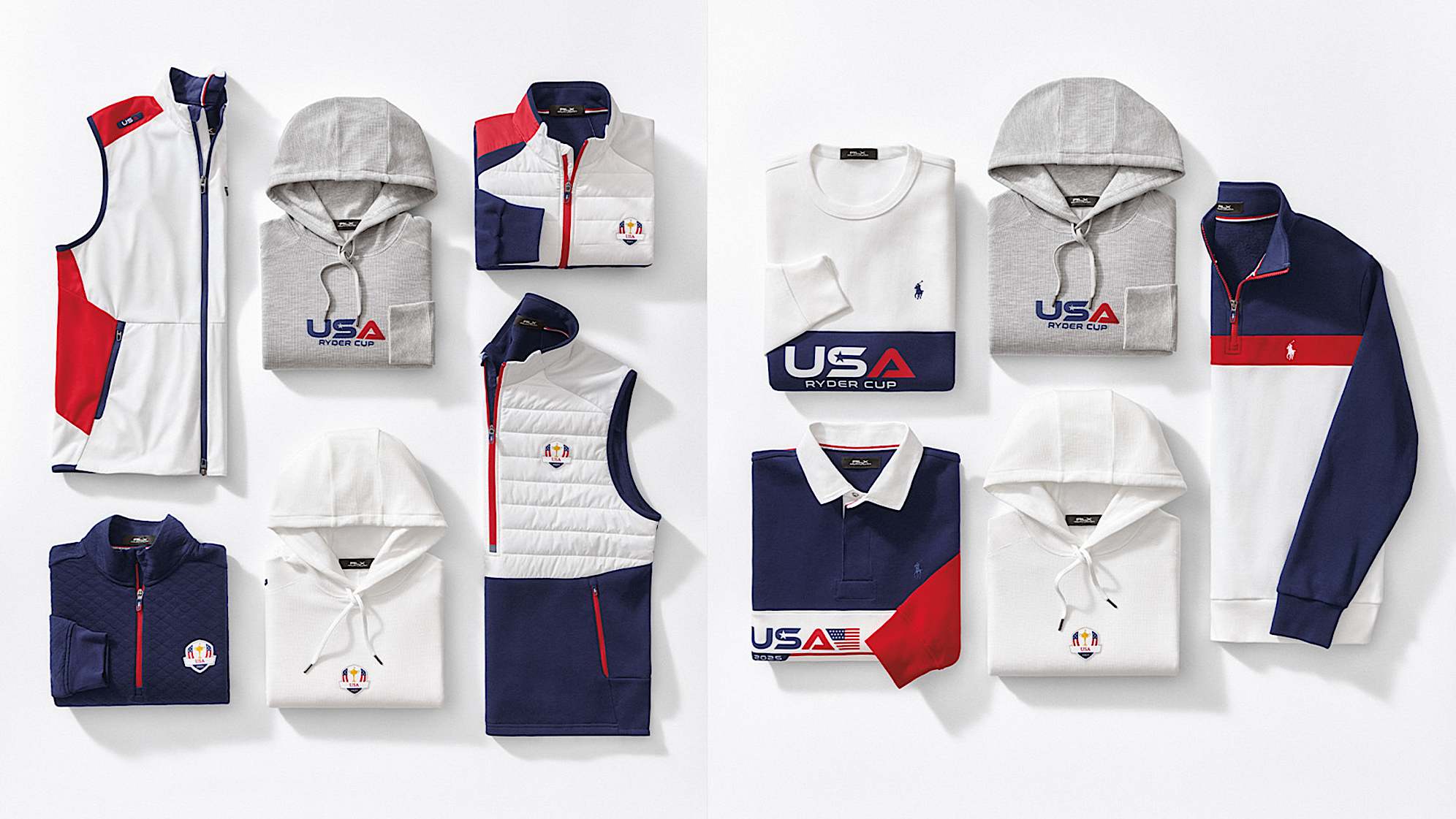 Pieces from Ralph Lauren's 2025 U.S. Ryder Cup collection. (Courtesy Ralph Lauren)
