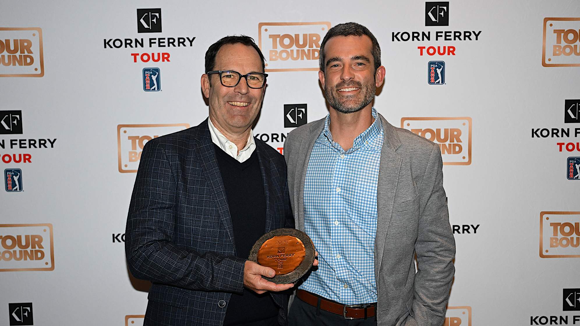 Guests are presented with awards during the Korn Ferry Tour tournament awards dinner. (Ben Jared/PGA TOUR)