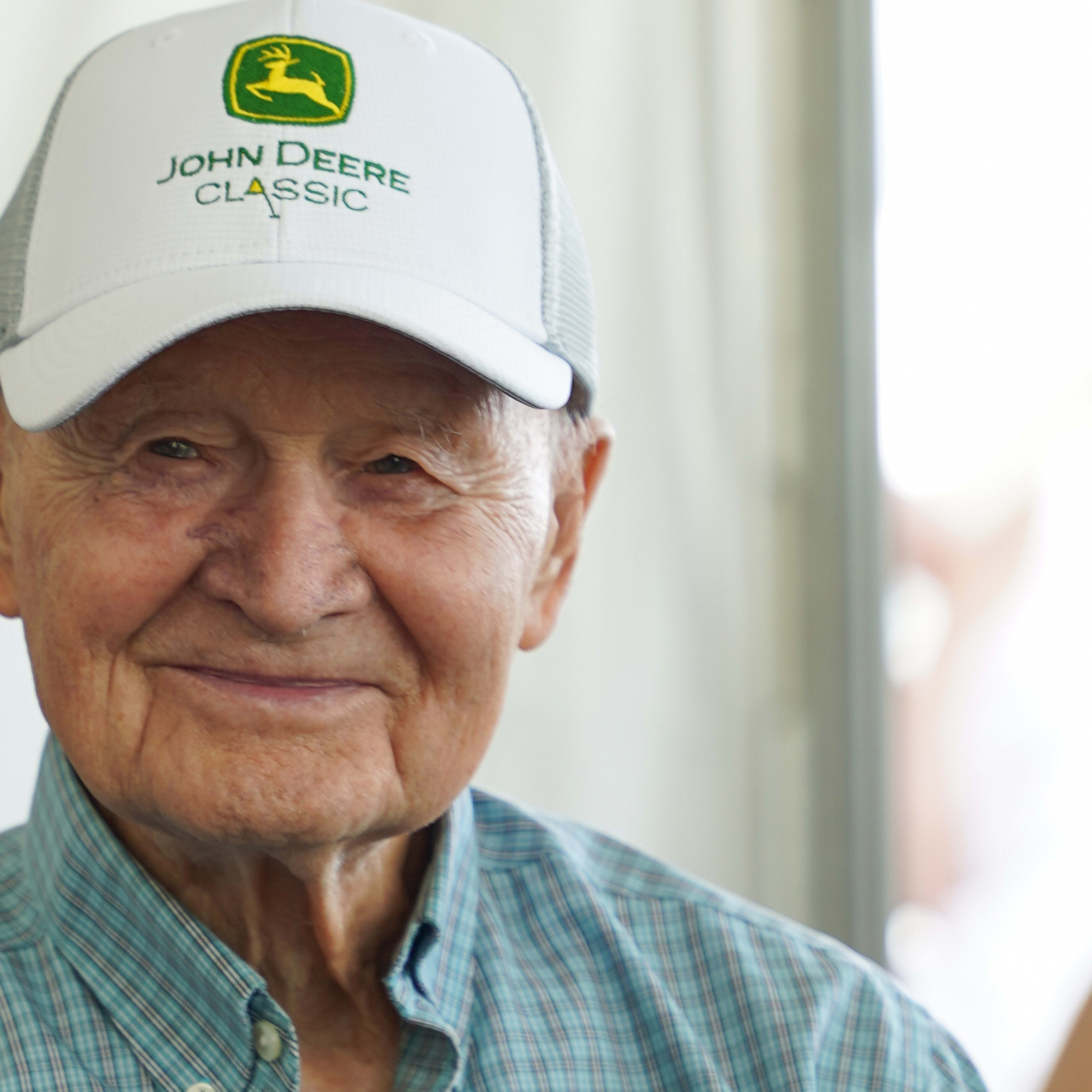 World War II veteran Henry Langrehr honored Saturday at John Deere Classic