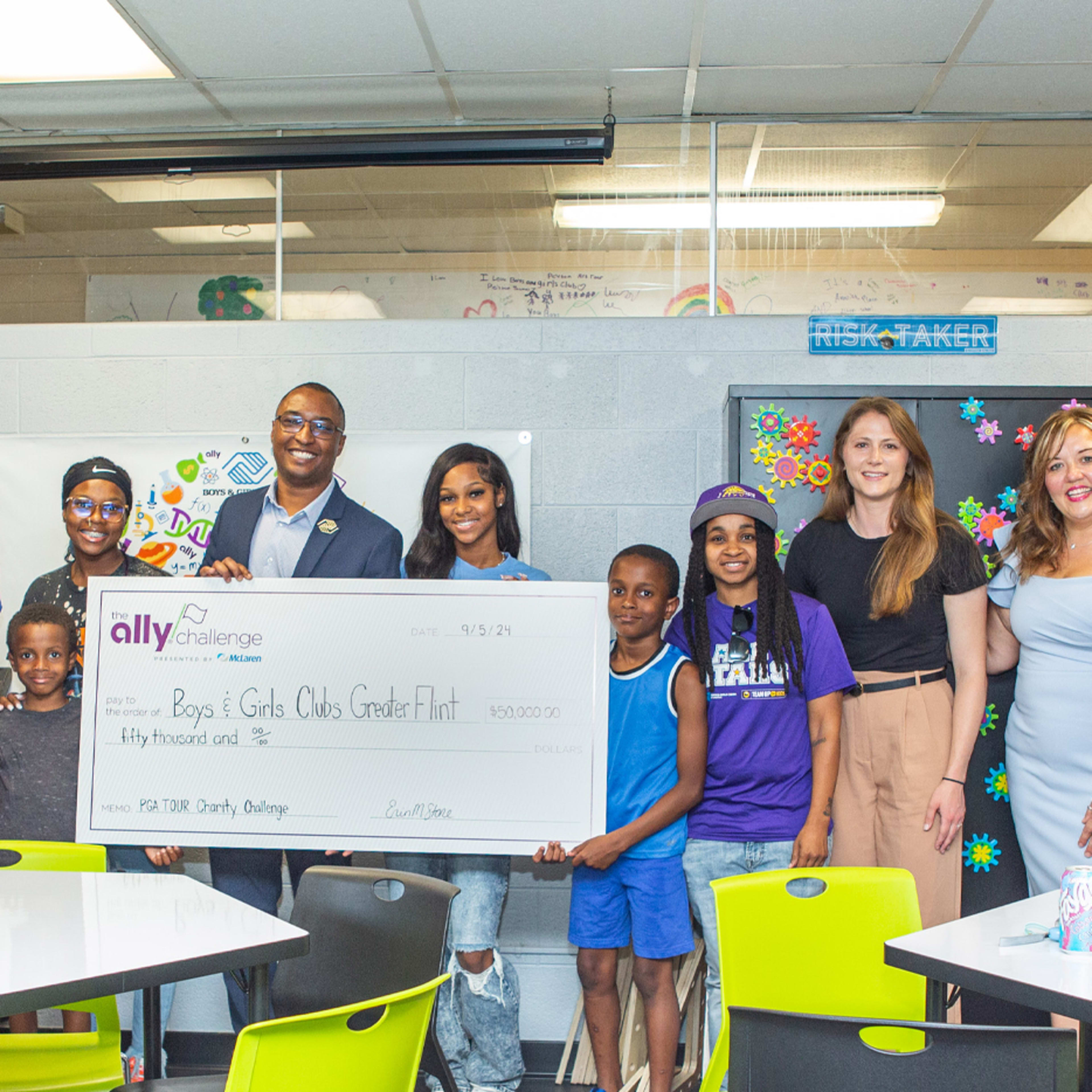 The Ally Challenge presented by McLaren earns $50,000 donation for Boys & Girls Club of Greater Flint