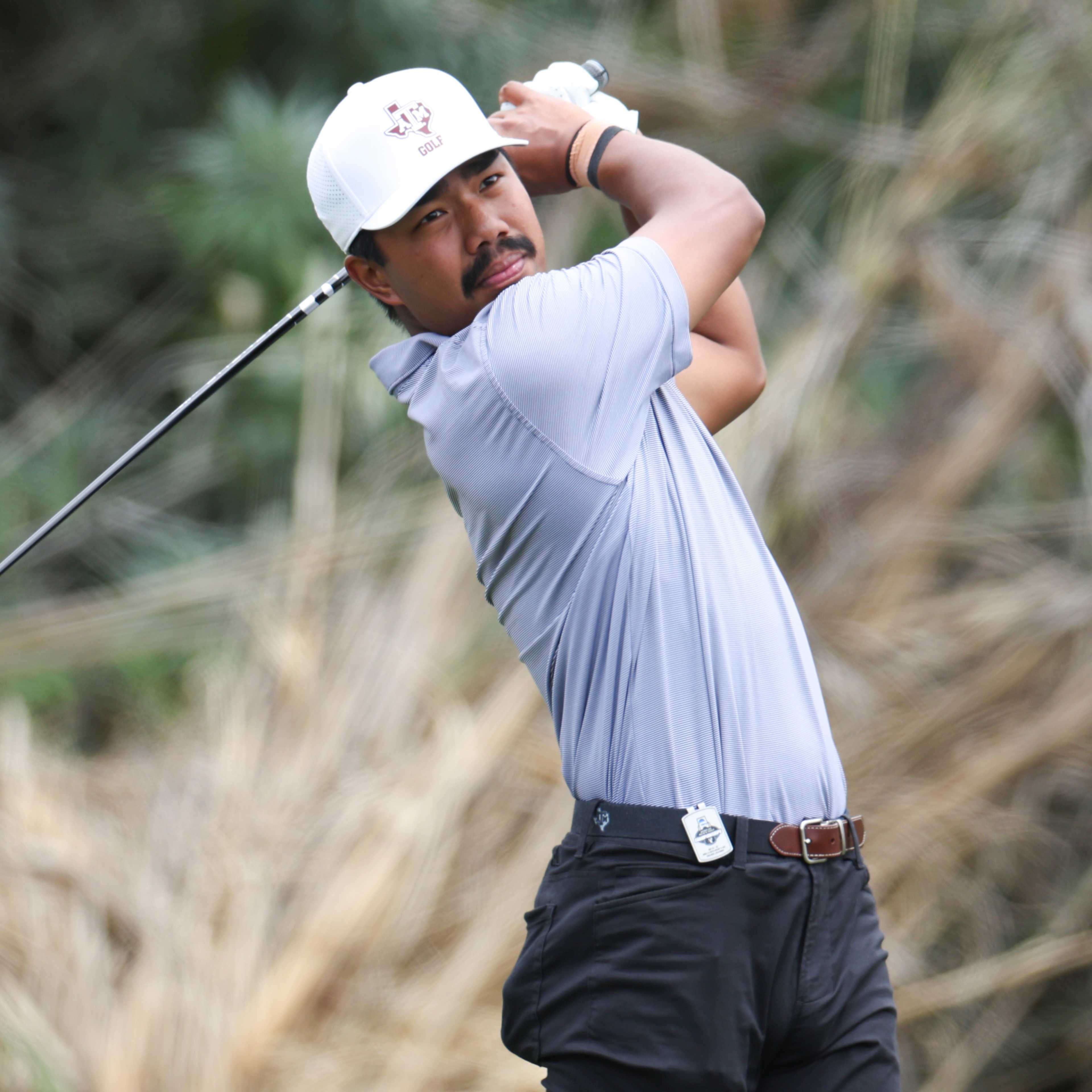 Texas A&M’s Phichaksn Maichon, No. 10 in PGA TOUR University, leads NCAA Championship after first round
