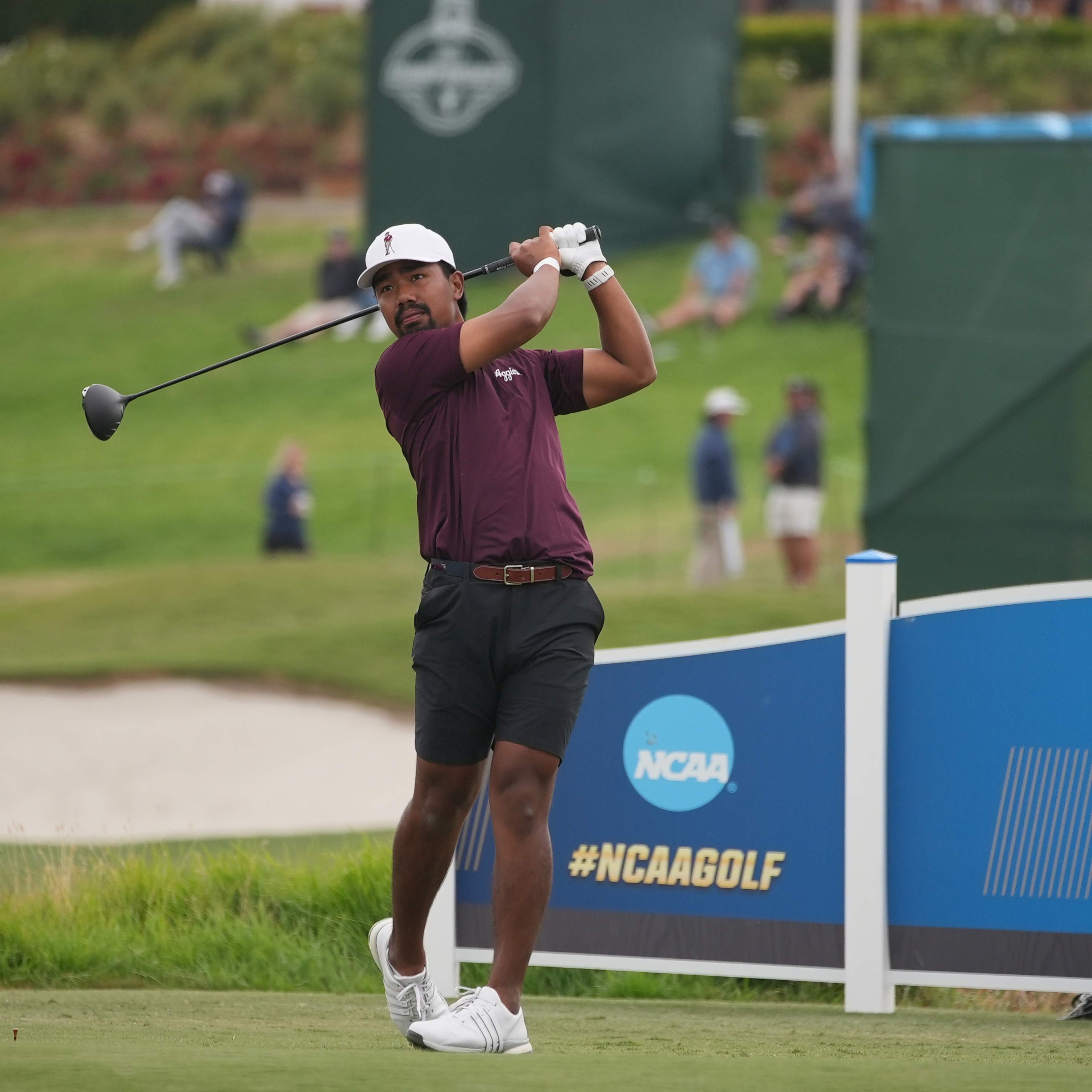 PGA TOUR University No. 10 Phichaksn Maichon in second entering final round of NCAA Championship