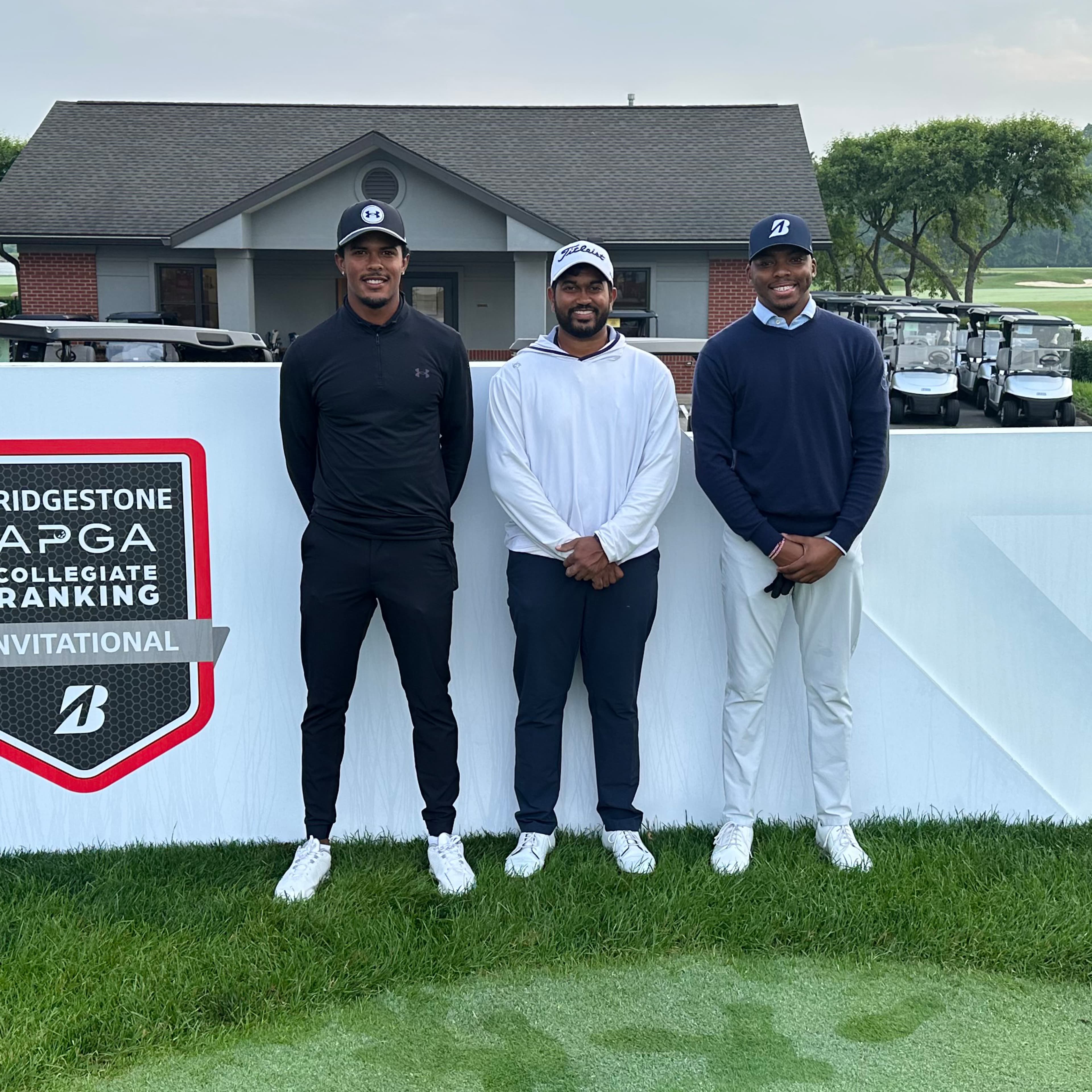 Steve Kibare, Quinn Riley share APGA Bridgestone Collegiate first round lead at Firestone Country Club