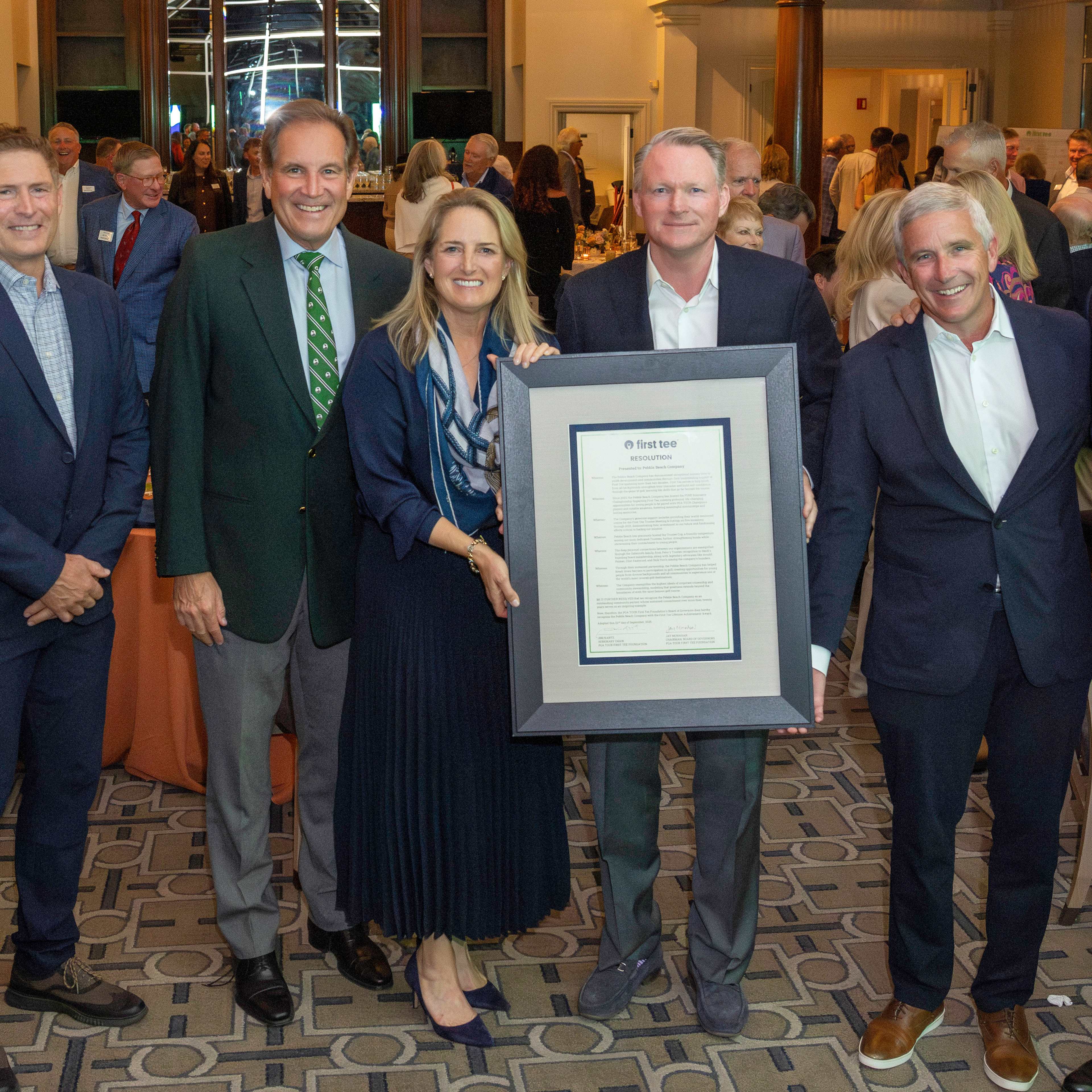 First Tee honors Pebble Beach Company with prestigious Lifetime Achievement Award