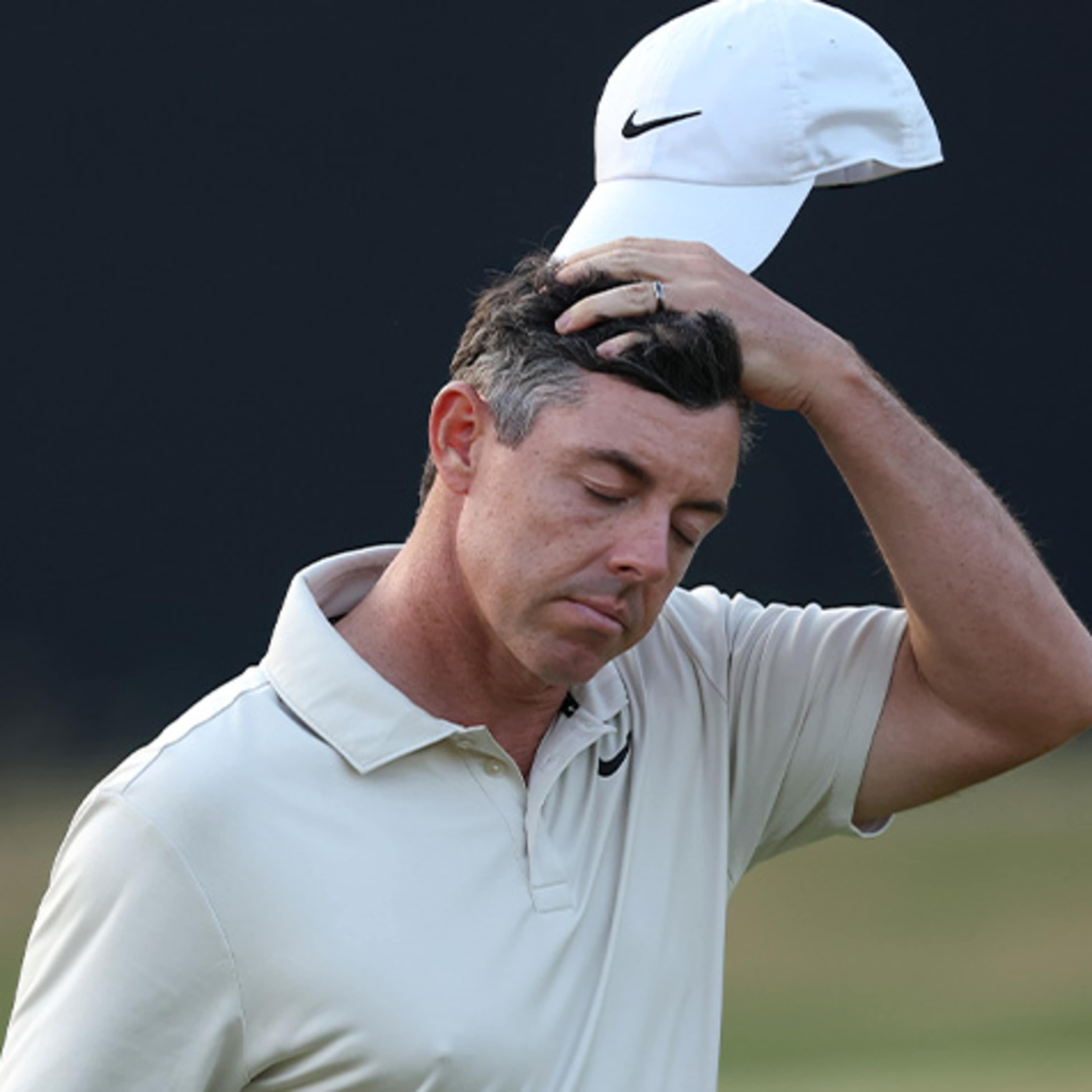 McIlroy toils at British Open as putting woes leave him seven shots off first-round lead