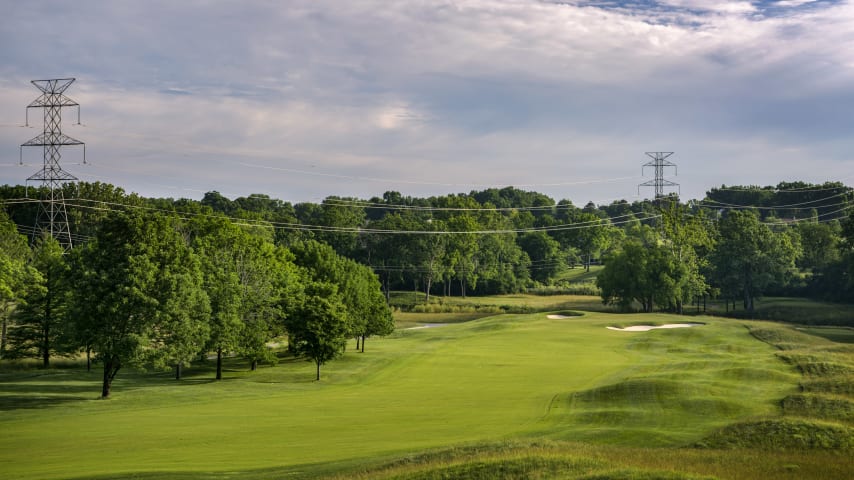 The Post: The challenge on this dogleg-left is not only off the tee, but also on the approach. The large front-right bunker is both visually intimidating and a real threat when the hole is cut front-left or back-right. The left bunker will catch errant shots aimed at the back of the green. (Source: PGA of America)