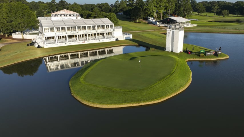 This 209-yard par 3 is an intimidator, especially with the prevailing wind pushing the ball toward the water right of the green. The only bail-out is a bunker on the left which provides another terrifying shot. The most challenging hole location is front right, but back left, behind the bunker, is also tough.