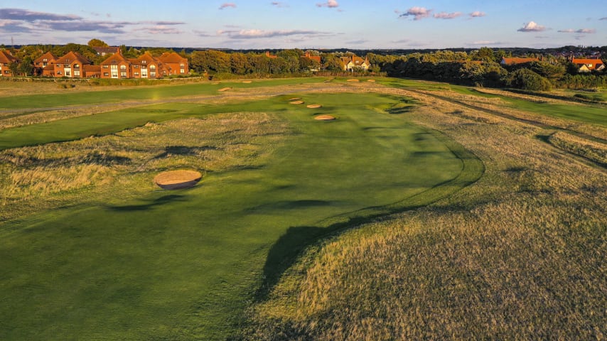 The 15th hole, previously the 16th hole in past Opens, has been significantly lengthened since Rory McIlroy's triumph in 2014, which included an iconic eagle on day three. In 2023 the hole will play over 600 yards, and if the wind is into the players' faces, the hole can become quite intimidating in its length, particularly from the tee. With the prevailing wind, however, players can take a significant portion of length away from the hole by attempting to carry over a portion of bunkers to the right. Finding a bunker makes par a tough ask, but hitting the fairway certainly brings birdie into the equation. A lay-up is almost more difficult in some instances than going for the green, with a tight portion of fairway in the ideal wedge spot and a bunker lying in wait to the left. If they can reach, most players will have a go at the green, or play an aggressive lay-up to the right 60 yards short of the green. A number of bunkers line the left of the green and entry from right is the ideal angle, again suiting a player who can shape the ball right to left if having a crack from the fairway. The green is fairly difficult to putt on, with subtle slopes proving difficult at times. Nevertheless, this still provides a good birdie chance, barring a stiff headwind, as the players prepare to play the last three holes. (Source: R&A)