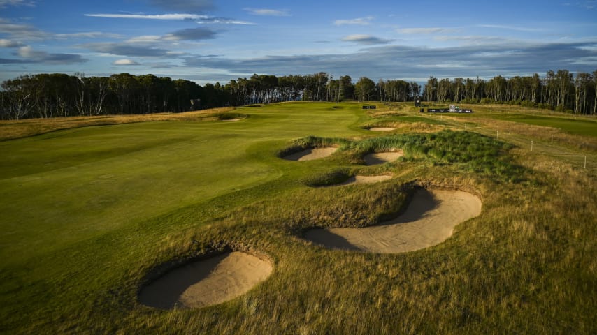 The 15th hole of The Renaissance Club in North Berwick, Scotland. (Keyur Khamar/PGA TOUR)