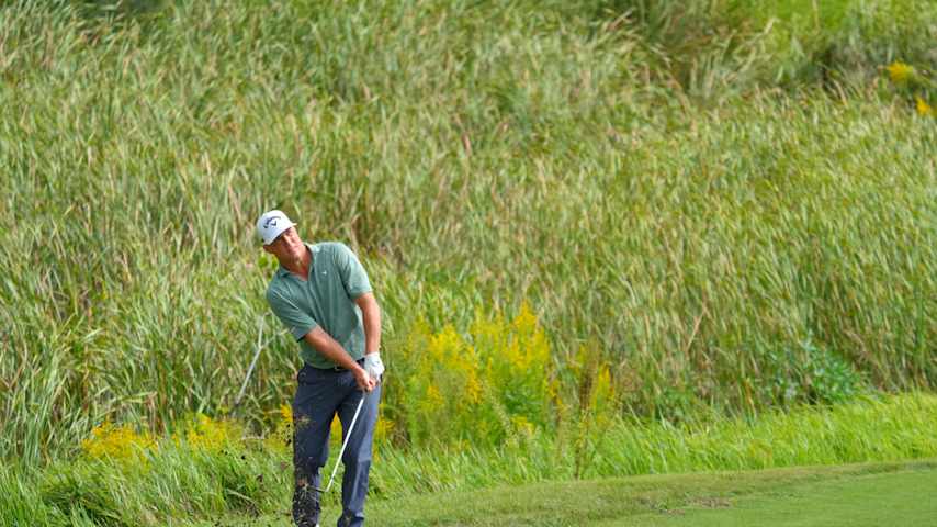 Alex Noren of Sweden hits his second shot on the 4th hole during the final round of the Baycurrent Classic Presented by LEXUS at Yokohama Country Club on October 12, 2025 in Yokohama, Kanagawa, Japan. (Yoshimasa Nakano/Getty Images)