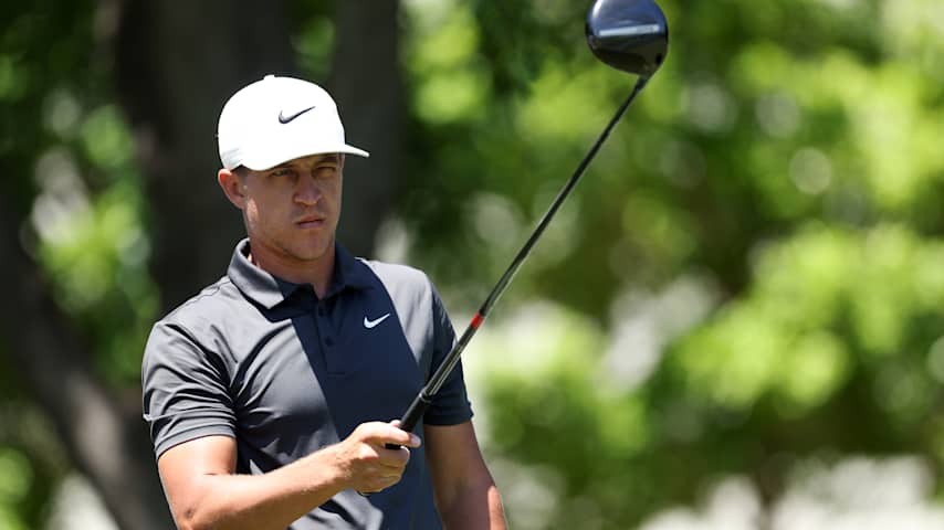 MCKINNEY, TEXAS - MAY 04: Cameron Champ of the United States plays his shot from the sixth tee during the final round of THE CJ CUP Byron Nelson 2025 at TPC Craig Ranch on May 04, 2025 in McKinney, Texas. (Photo by Sam Hodde/Getty Images)