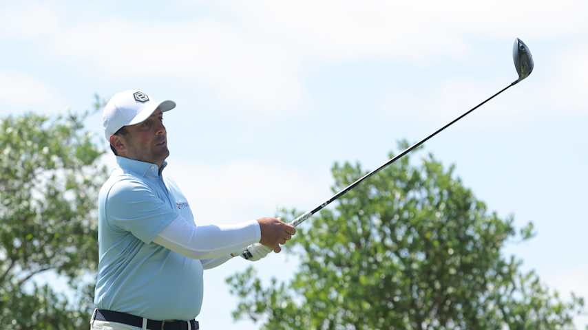 SAN ANTONIO, TEXAS - APRIL 06: Francesco Molinari of Italy plays his shot from the fifth tee during the final round of the Valero Texas Open 2025 at TPC San Antonio on April 06, 2025 in San Antonio, Texas. (Photo by Jonathan Bachman/Getty Images)