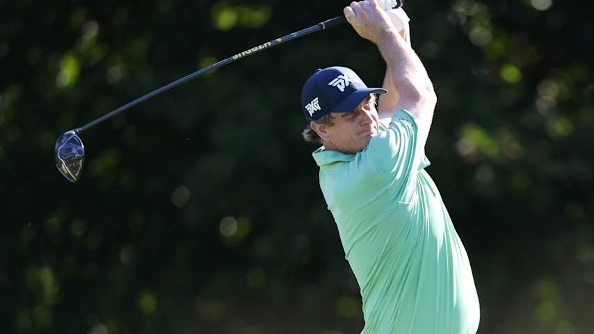 PUNTA CANA, DOMINICAN REPUBLIC - APRIL 17: Henrik Norlander of Sweden plays his shot from the 13th tee during the first round of the Corales Puntacana Championship 2025 at Puntacana Resort & Club, Corales Golf Course on April 17, 2025 in Punta Cana, Dominican Republic. (Photo by Bryan M. Bennett/Getty Images)