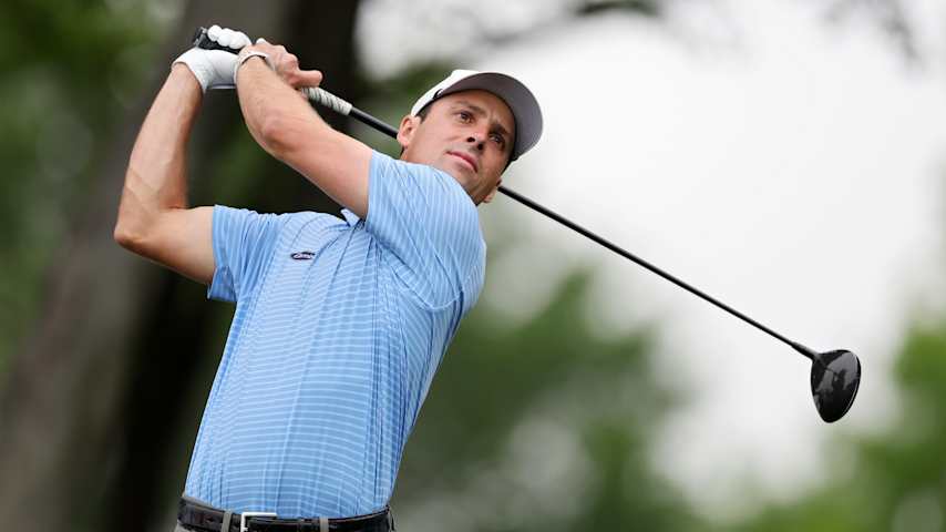 MCKINNEY, TEXAS - MAY 01: Will Chandler of the United States plays his shot from the second tee during the first round of THE CJ CUP Byron Nelson 2025 at TPC Craig Ranch on May 01, 2025 in McKinney, Texas. (Photo by Sam Hodde/Getty Images)