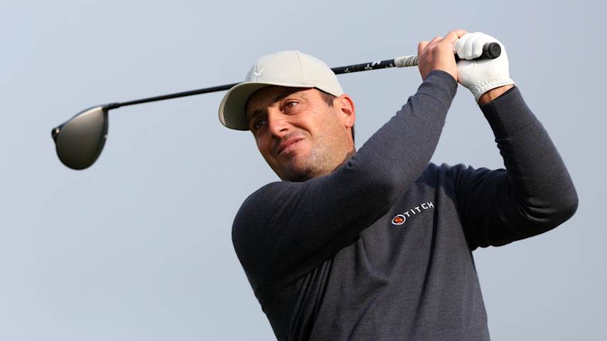 Francesco Molinari of Italy tees off on the 12th hole on day two of the KLM Open 2025 at The International Golfclub on June 06, 2025 in Badhoevedorp, Netherlands. (Stuart Franklin/Getty Images)