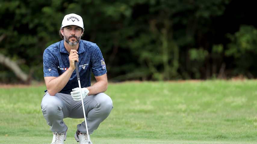 AVONDALE, LOUISIANA - APRIL 26: Adam Hadwin of Canada waits for his shot on the fourth hole on day three of the Zurich Classic of New Orleans on April 26, 2025 in Avondale, Louisiana. (Photo by Jonathan Bachman/Getty Images)