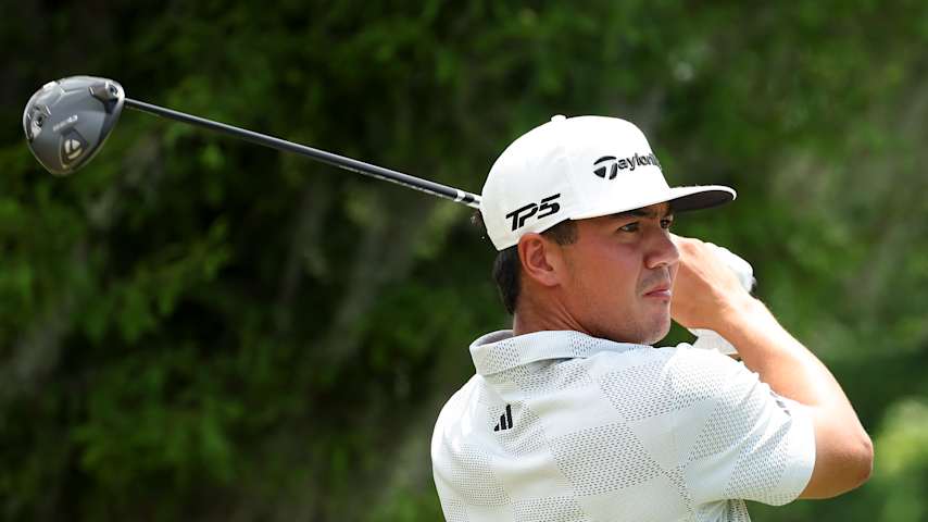 AVONDALE, LOUISIANA - APRIL 27: Michael Thorbjornsen of the United States plays his shot from the second tee on day four of the Zurich Classic of New Orleans on April 27, 2025 in Avondale, Louisiana. (Photo by Chris Graythen/Getty Images)