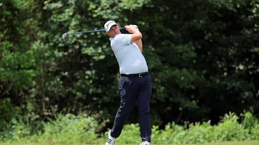 AVONDALE, LOUISIANA - APRIL 26: Sepp Straka of Austria plays his shot from the fifth tee on day three of the Zurich Classic of New Orleans on April 26, 2025 in Avondale, Louisiana. (Photo by Jonathan Bachman/Getty Images)