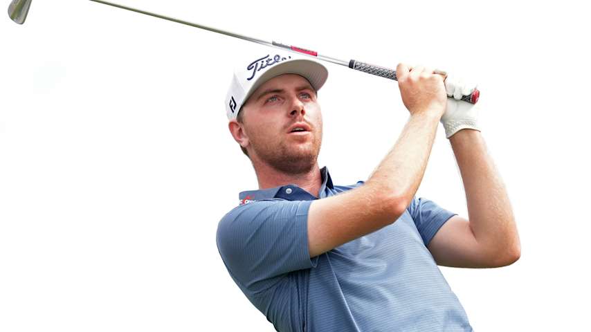 Ryan Gerard of the United States plays his shot from the seventh tee during the first round of the Cognizant Classic 2026 at PGA National Resort And Spa on February 26, 2026 in Palm Beach Gardens, Florida. (Raj Mehta/Getty Images)