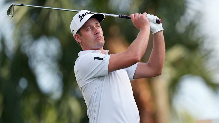 Andrew Putnam of the United States plays his shot from the seventh tee during the first round of the Cognizant Classic 2026 at PGA National Resort And Spa on February 26, 2026 in Palm Beach Gardens, Florida. (Raj Mehta/Getty Images)