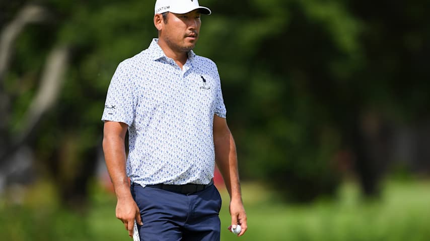 Chan Kim of the United States looks on while playing the 10th hole during the final round of the ISCO Championship 2026 at Hurstbourne Country Club on July 12, 2026 in Louisville, Kentucky. (Tanner Pearson/Getty Images)