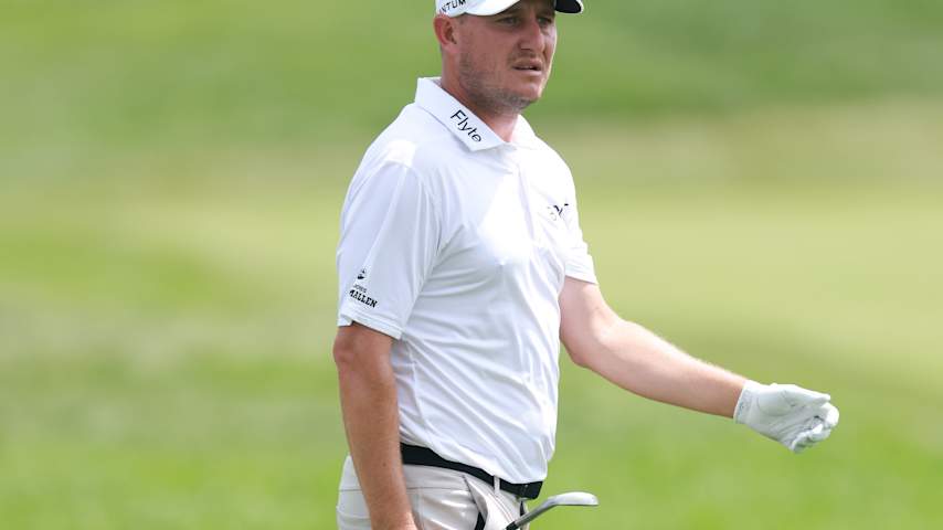 Emiliano Grillo of Argentina follows his shot on the 17th hole during the second round of the Rocket Classic 2026 at Detroit Golf Club on July 31, 2026 in Detroit, Michigan. (Gregory Shamus/Getty Images)