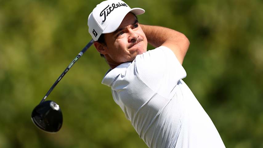 Kristoffer Ventura of Norway hits his tee shot on the 6th hole during the first round of the Baycurrent Classic 2026 at Yokohama Country Club on October 8, 2026 in Yokohama, Kanagawa, Japan. (Yong Teck Lim/Getty Images)