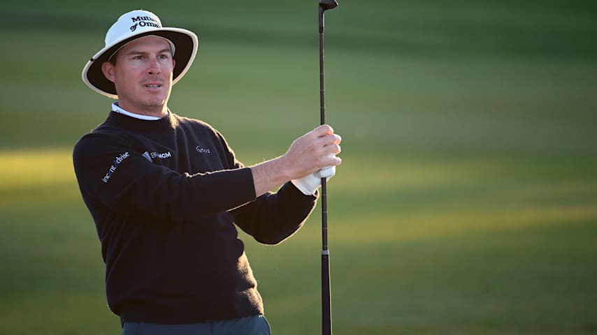 Joel Dahmen of the United States plays a shot on the tenth hole during the second round of the WM Phoenix Open 2026 at TPC Scottsdale on February 06, 2026 in Scottsdale, Arizona. (Alex Goodlett/Getty Images)