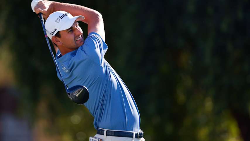 Mac Meissner of the United States plays his shot from the fifth tee during the final round of the WM Phoenix Open 2026 at TPC Scottsdale on February 08, 2026 in Scottsdale, Arizona. (Justin Edmonds/Getty Images)
