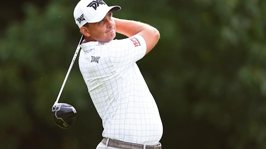 Christiaan Bezuidenhout of South Africa plays his shot from the second tee during the second round of the John Deere Classic 2026 at TPC Deere Run on July 03, 2026 in Silvis, Illinois. (Tyler Clouse/Getty Images)