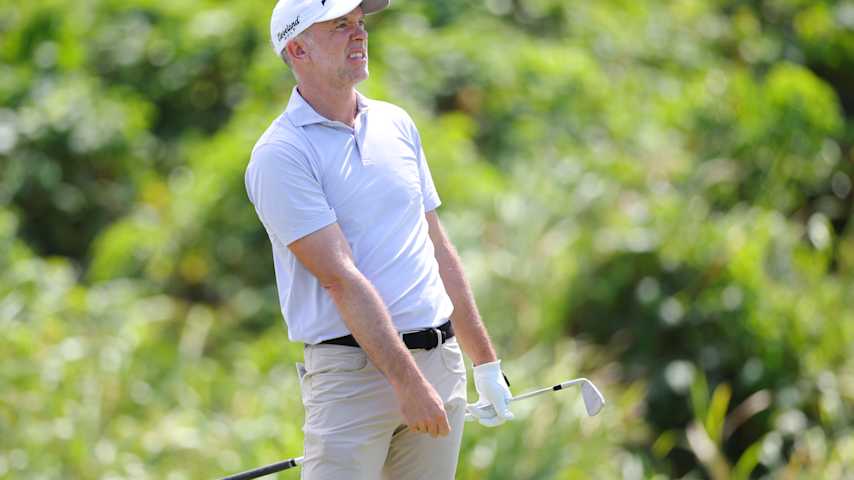 Martin Laird of Scotland plays his shot from the 17th tee during the first round of the Puerto Rico Open 2026 at Grand Reserve Golf Club on March 05, 2026 in Rio Grande, Puerto Rico. (Jordan Bank/Getty Images)