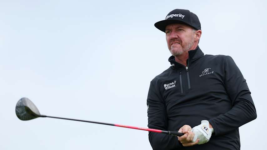 Jimmy Walker of the United States tees off on the 12th hole on day two of the KLM Open 2025 at The International Golfclub on June 06, 2025 in Badhoevedorp, Netherlands. (Stuart Franklin/Getty Images)