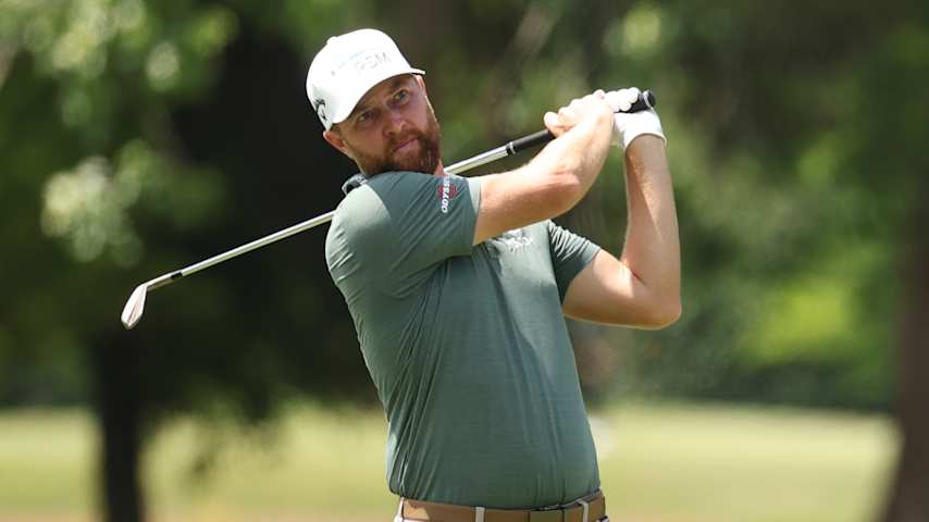 Chris Kirk of the United States plays a shot on the 15th hole during the first round of the Zurich Classic of New Orleans 2026 at TPC Louisiana on April 23, 2026 in Avondale, Louisiana. (Stacy Revere/Getty Images)