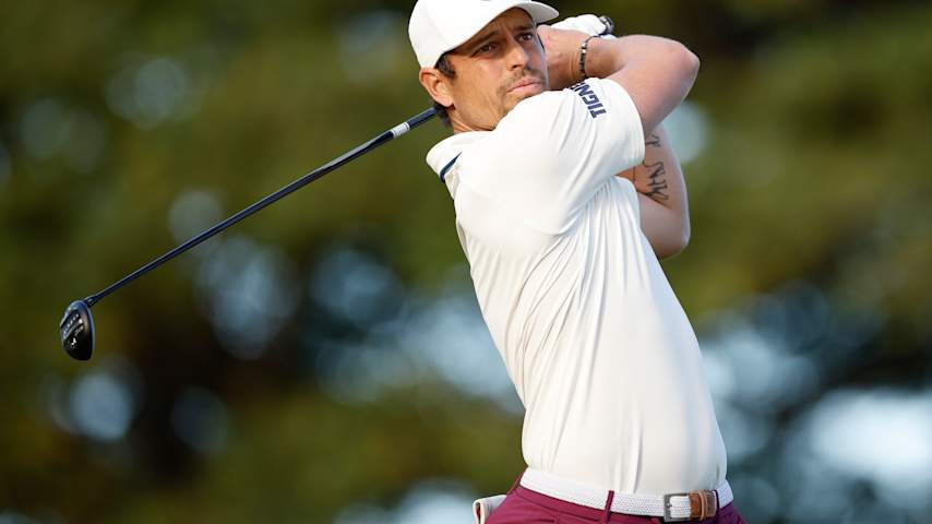 Adrien Saddier of France plays his shot from the second tee during the second round of the Sony Open in Hawaii 2026 at Waialae Country Club on January 16, 2026 in Honolulu, Hawaii. (Cliff Hawkins/Getty Images)