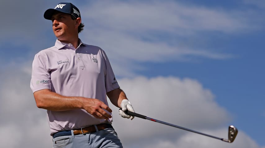 Henrik Norlander of Sweden reacts to his shot from the 12th tee during the second round of the Puerto Rico Open 2026 at Grand Reserve Golf Club on March 06, 2026 in Rio Grande, Puerto Rico. (Justin Edmonds/Getty Images)
