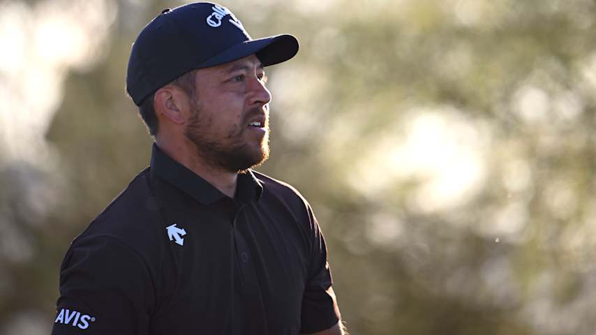 Xander Schauffele of the United States watches his shot from the 12th tee during the second round of the WM Phoenix Open 2026 at TPC Scottsdale on February 06, 2026 in Scottsdale, Arizona. (Alex Goodlett/Getty Images)