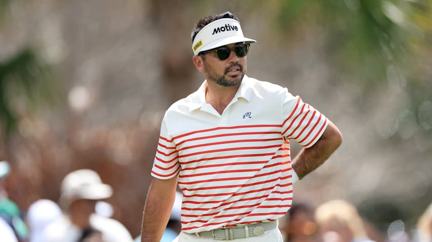 Jason Day of Australia plays his tee shot on the 10th hole during the first round of the Arnold Palmer Invitational presented by Mastercard 2026 at Arnold Palmer Bay Hill Golf Course on March 05, 2026 in Orlando, Florida. (David Cannon/Getty Images)