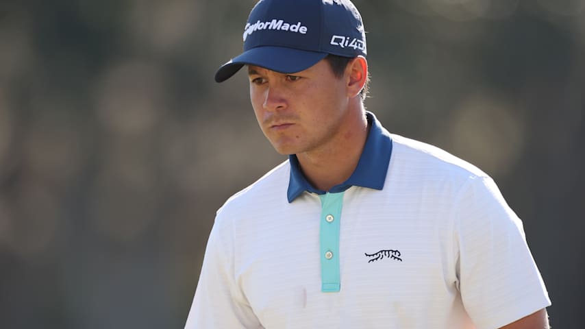 Karl Vilips of Australia lines up a putt on the 13th green during the second round of the Valspar Championship 2026 at Copperhead Course at Innisbrook Resort and Golf Club on March 20, 2026 in Palm Harbor, Florida. (James Gilbert/Getty Images)