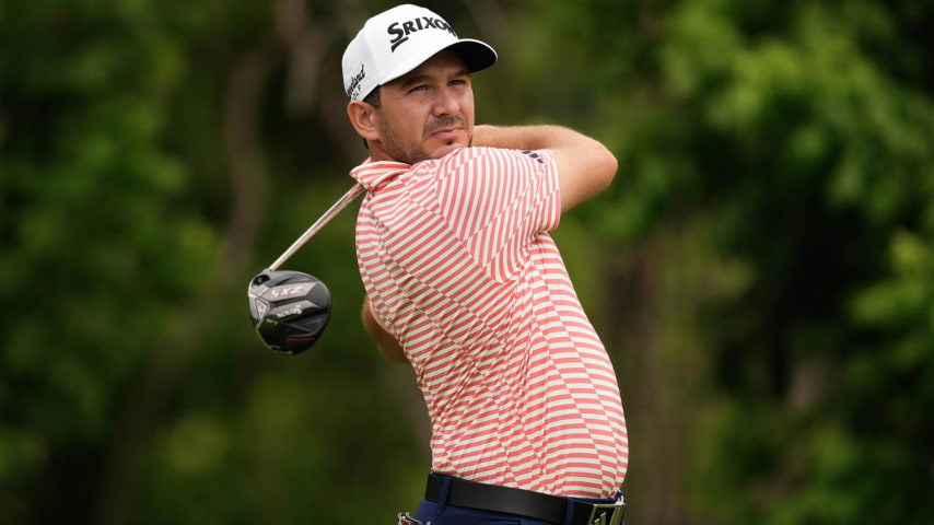 FORT WORTH, TEXAS - MAY 23: Alejandro Tosti of Argentina hits a tee shot on the sixth hole during the first round of the Charles Schwab Challenge at Colonial Country Club on May 23, 2024 in Fort Worth, Texas. (Photo by Sam Hodde/Getty Images)