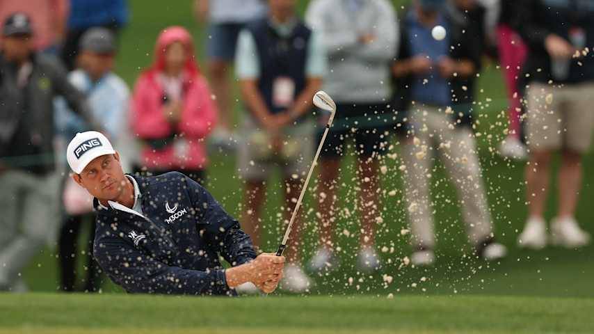 HOUSTON, TEXAS - MARCH 27: Harris English hits his tee shot on the 12th hole during the first round of the Texas Children's Houston Open 2025 at Memorial Park Golf Course on March 27, 2025 in Houston, Texas. (Photo by Jonathan Bachman/Getty Images)