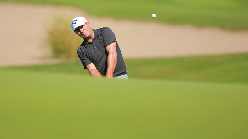 PUERTO VALLARTA, MEXICO - FEBRUARY 23: Francesco Molinari of Italy chips onto the 10th green during the second round of the Mexico Open at Vidanta at Vidanta Vallarta on February 23, 2024 in Puerto Vallarta, Jalisco. (Photo by Hector Vivas/Getty Images)