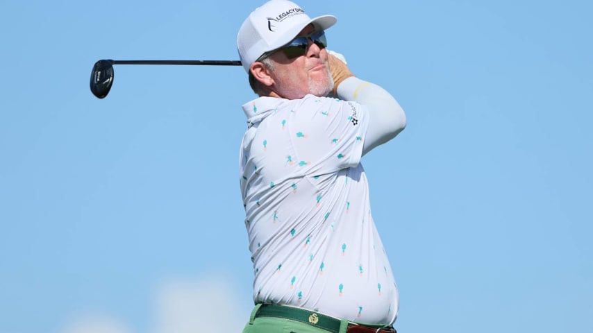 RIO GRANDE, PUERTO RICO - MARCH 08: D.A. Points of the United States plays his shot from the 18th tee during the second round of the Puerto Rico Open at Grand Reserve Golf Club on March 08, 2024 in Rio Grande, Puerto Rico. (Photo by Andy Lyons/Getty Images)