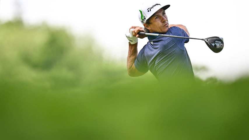 HAMILTON, ONTARIO - JUNE 01: Thorbjørn Olesen of Denmark plays his shot from the fourth tee during the third round of the RBC Canadian Open at Hamilton Golf & Country Club on June 01, 2024 in Hamilton, Ontario, Canada. (Photo by Minas Panagiotakis/Getty Images)