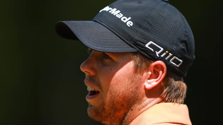 HAMILTON, ONTARIO - JUNE 01: Pierceson Coody of the United States reacts to his putt on the sixth green during the third round of the RBC Canadian Open at Hamilton Golf & Country Club on June 01, 2024 in Hamilton, Ontario, Canada. (Photo by Vaughn Ridley/Getty Images)